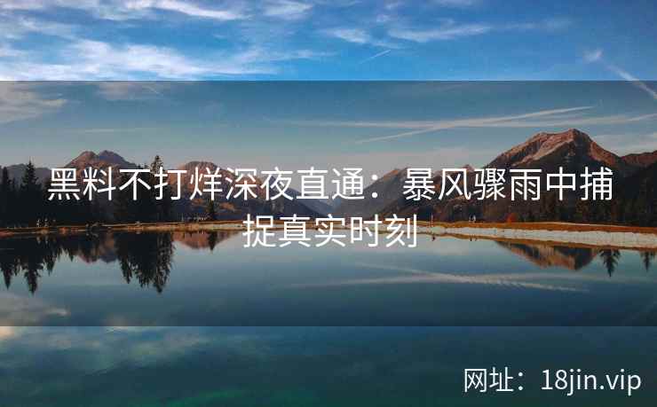 黑料不打烊深夜直通：暴风骤雨中捕捉真实时刻