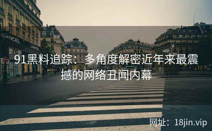 91黑料追踪：多角度解密近年来最震撼的网络丑闻内幕