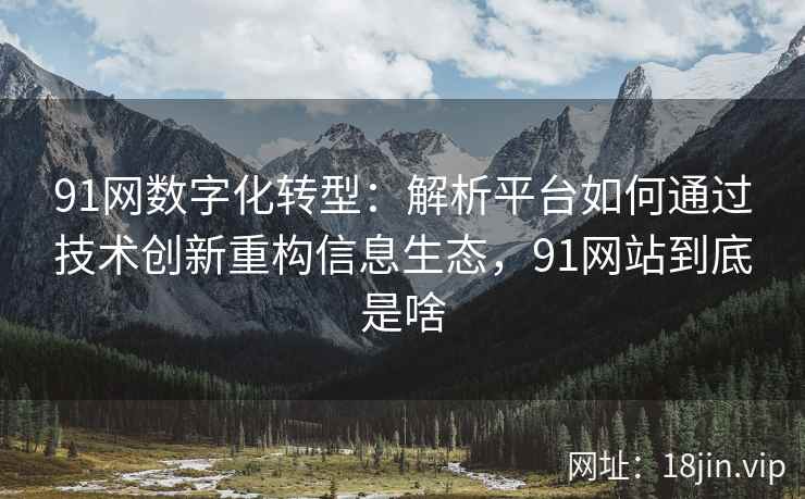 91网数字化转型:解析平台如何通过技术创新重构信息生态,91网站到底是啥 91网数字化转型:解析平台如何通过技术创新重构信息生态,91网站到底是啥