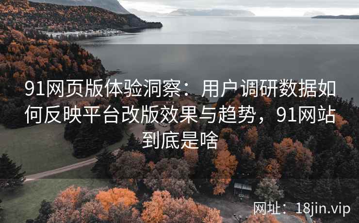 91网页版体验洞察：用户调研数据如何反映平台改版效果与趋势，91网站到底是啥