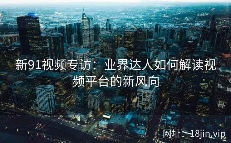 新91视频专访:业界达人如何解读视频平台的新风向 新91视频专访:业界达人如何解读视频平台的新风向